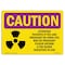 Signmission OSHA RADIATION Sign, Attention Patients If You Are, 10in X 7in Rigid Plastic, 7" H, 10" W, Landscape OS-CR-P-710-L-10133 - alternate 1